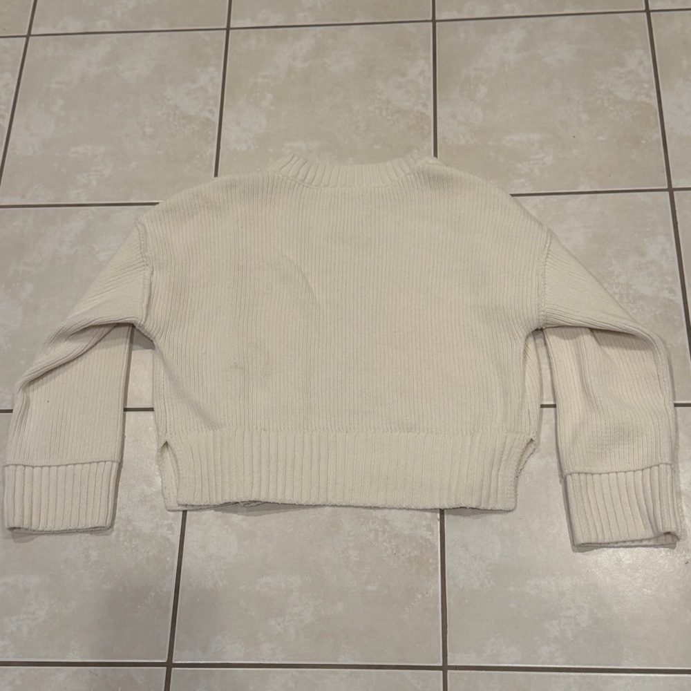 Abercrombie & Fitch Cream Chunky Button Cardigan - Picture 4 of 5